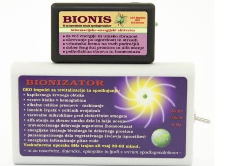 amritana Schumannova resonatorja Bionis in Bioniazator geo impulzi 8Hz samozdravilni ALFA val